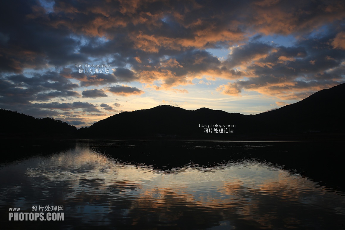 泸沽湖夕照12张山水风光原片raw素材下载hdr练习